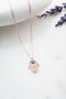 Heliophilia Silver Collar de Plata y Oro Rosa con Circón